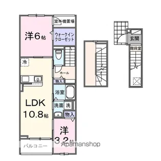 ララ シャングリラ【3階】の間取り