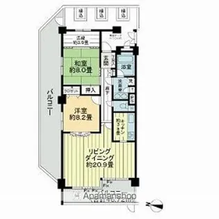 ライオンズヒルズ鎌倉山【1階】の間取り