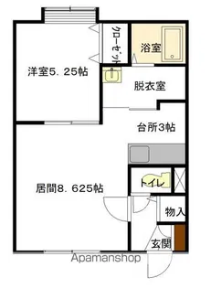 CURRENT VILLA【203号室】の間取り