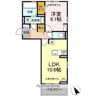 ヴィラクレストⅢ【3階】の間取り