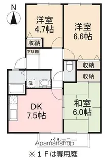 フォブールサンパ【203号室】の間取り
