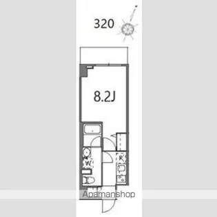 ティーステージジェイアール浜川崎【320号室】の間取り