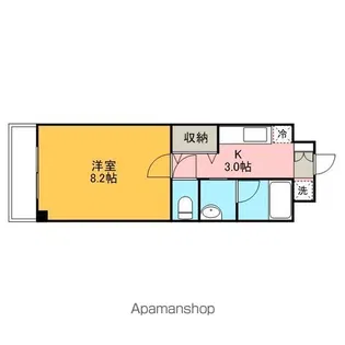 サンウエスト椿館【205号室】の間取り