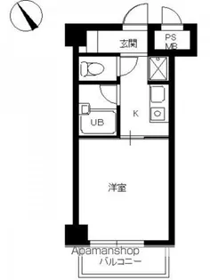 スカイコート新宿第8【102号室号室】の間取り