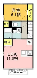 アージュⅠ B棟【2階】の間取り