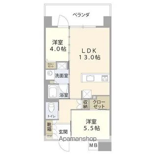 グランコスモ ザ・リゾート沖縄豊崎【1204号室】の間取り