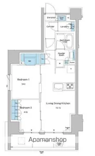 ルフォンプログレ志村坂上【5階】の間取り