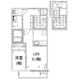 サニーフラット【203号室】の間取り