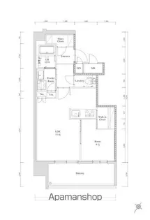 エンクレスト天神南PURE【12階】の間取り