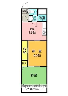 シャルマンKUROBE 5【106号室】の間取り