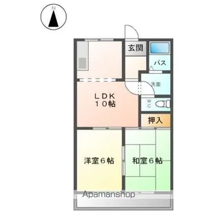 メゾンドジョイフル【2階】の間取り