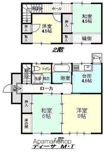 宮城県遠田郡美里町北浦字待江【一戸建】の間取り