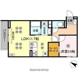 サンガーデン新山口 A棟【1階】の間取り