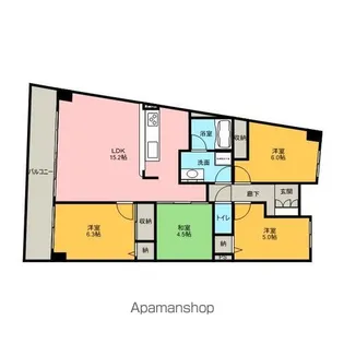 アイランドシティインフィニガーデン サウス棟【11階】の間取り