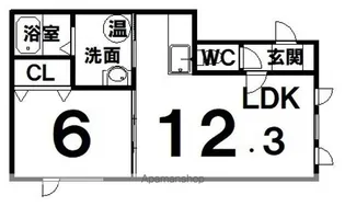フィガロ6・4【2階】の間取り