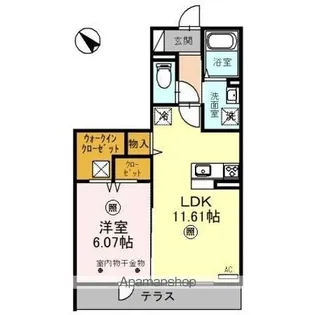 レスティングスウェル浦和【1階】の間取り