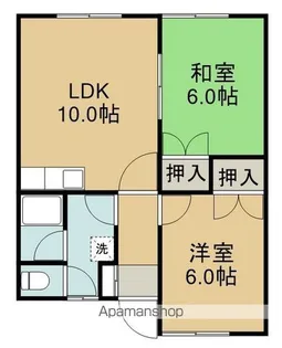 グットホーム追分【101号室】の間取り