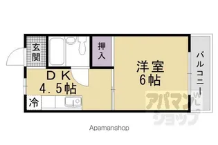 シャトレ森田【303号室】の間取り