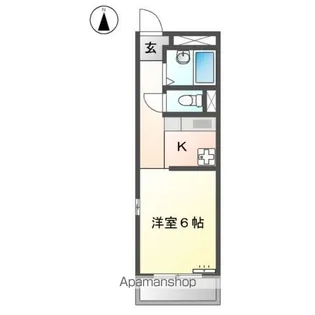 アメニティ鈴木【307号室】の間取り