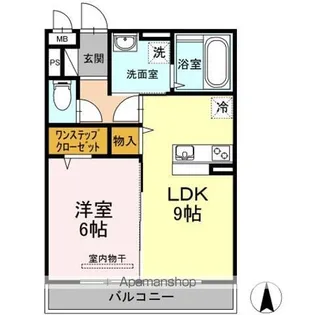 フィールド ハタ【3階】の間取り