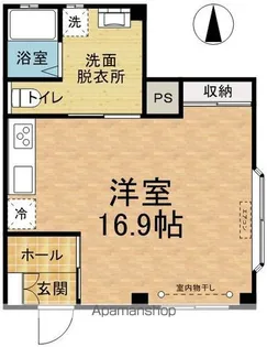 カーサフォレスタ【1-A号室】の間取り