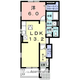 サニースイート【1階】の間取り