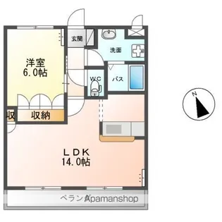 サンク エトワール【4階】の間取り