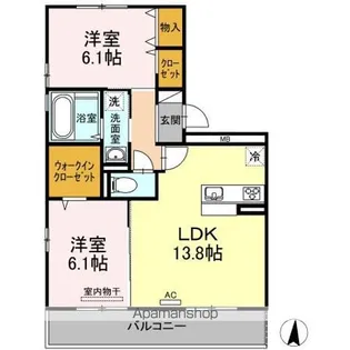 グリーンパークMIYUKI【3階】の間取り