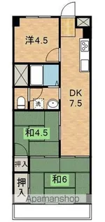 武蔵小杉ハイツ【417号室】の間取り