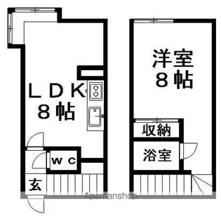 パインバレー羊ヶ丘【2階】の間取り