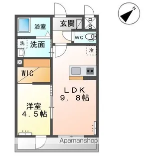 仮)土浦市乙戸南アパート【1階】の間取り