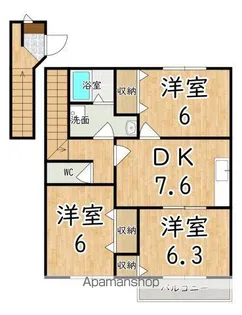 ベル・アビタシオン4【2階】の間取り