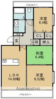 大原マンション【301号室】の間取り
