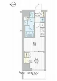 REFRAME 5 IRIYA【4階】の間取り