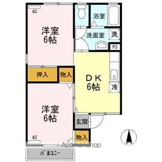 セジュールBEAUT【1階】の間取り