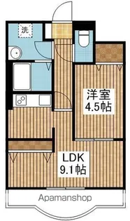 レジュイール東中通【202号室】の間取り