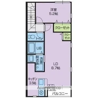 ALBA(アルバ)【3階】の間取り