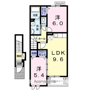 グランツMO Ⅴ【2階】の間取り