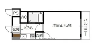 ティアラサイワ【1階】の間取り