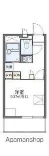 レオパレスラフィーナ【102号室】の間取り