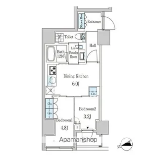 東京都千代田区外神田3丁目【マンション】の間取り