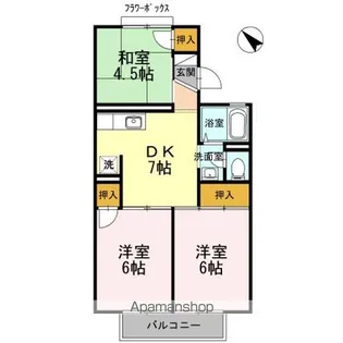 エミネントセジュール B棟【2階】の間取り