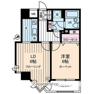 東京都中野区本町4丁目【マンション】の間取り