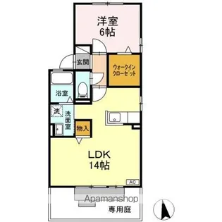 リヴェースかんだ【1階】の間取り