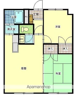 第2シャトウはまなす【2階】の間取り