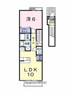 ラスタープレイス【2階】の間取り