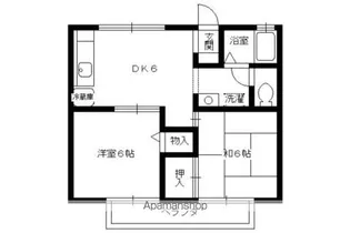 セジュールヴィヴァン【203号室】の間取り