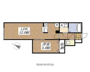ラフォルテ福生【3階】の間取り