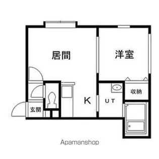 ブリシャール【103号室】の間取り