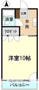 ヒルトップ108【205号室】の間取り